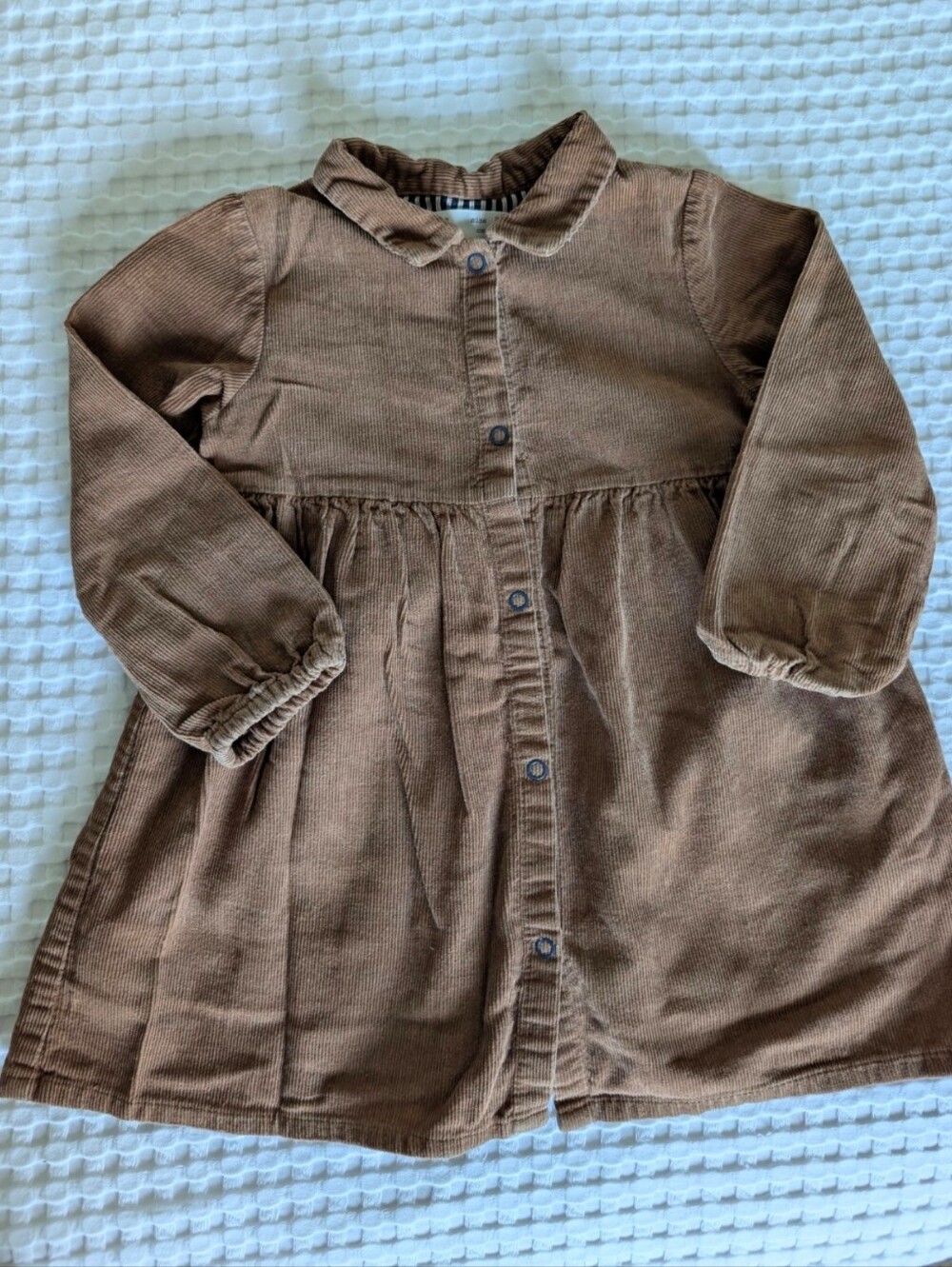 Zara Brown Corduroy Shirt Dress